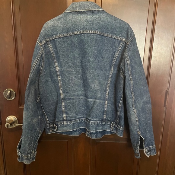 Levis 70s 80s Vintage Type III Denim Trucker Jeans Jacket Mens approx XL 44 - Picture 9 of 12